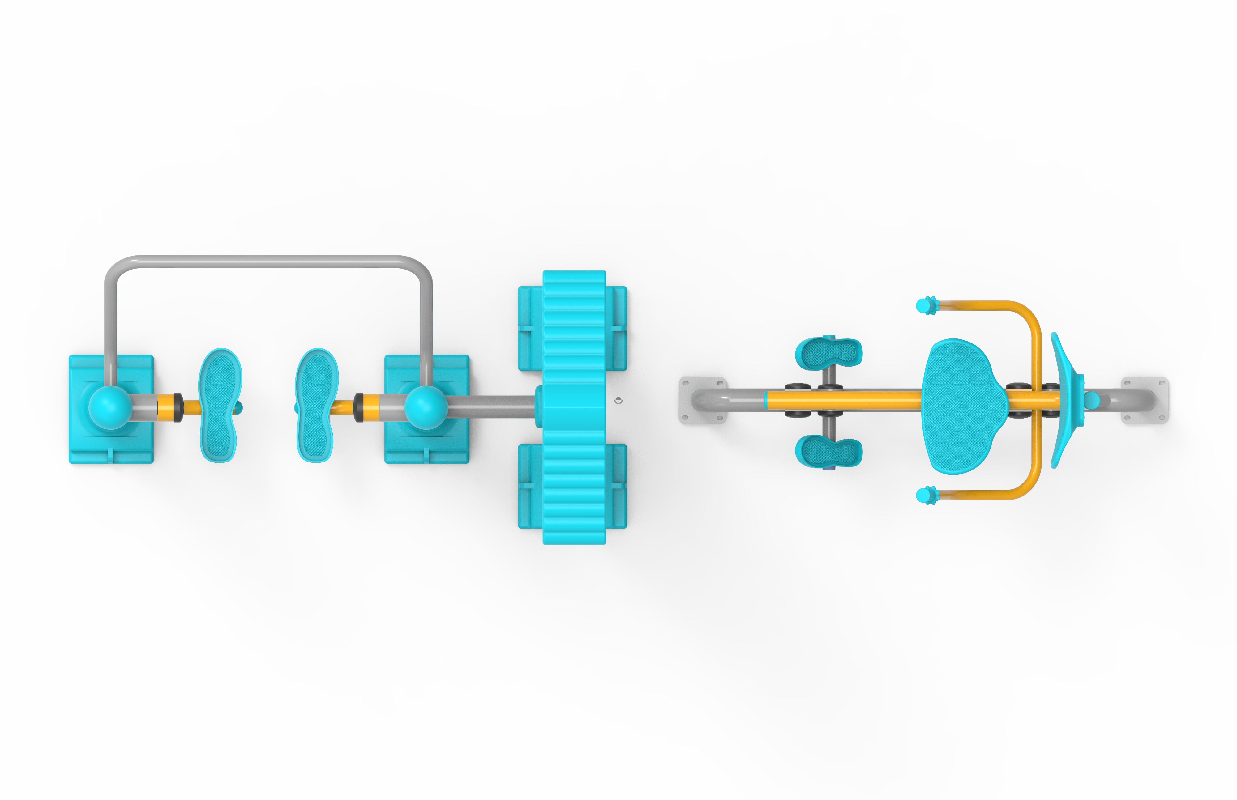 Kurek Cekme ve Uzay Yurusu Aleti PF-207 | Dış Mekan Spor Aletleri | Erse Kent Mobilyaları